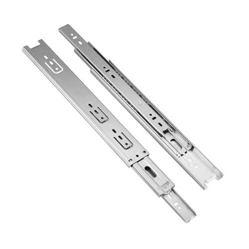 Schubladenschiene, Schubladenschienen für Kommoden - Schubladenschiene aus Metall für Schränke, Metallschienen mit Kugellager, Schubladenschienen mit Schwerlastkapazität von Generic