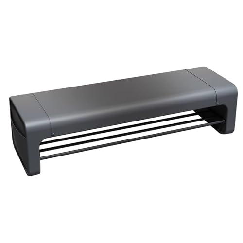 Schuhbank for Den Eingangsbereich Bank Aus Massivholz mit Kissen Trägt Bis Zu 150 Kg mit Leder Umwickelt Platzsparend Moderner Stil for Wohnzimmer, Schlafzimmer, Flur(Gray,120cm) von Generic
