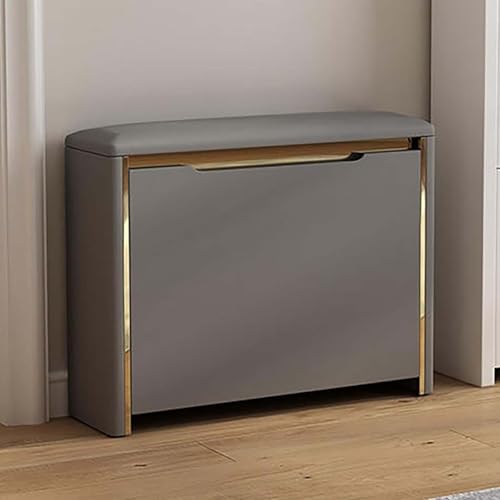 Schuhschrank Mit Sitzbank Schuhregal Mit Sitzfläche Für Eingangsbereich Sitzbank Mit Gepolsterter Sitzfläche Schuhschrankbank Mit Stauraum Für Wohnzimmer Veranda Schlafzimmer(Dark Gray,60x24x47.5cm) Schuhschrank Mit Sitzbank Schuhregal Mit Sitzfläche Für Eingangsbereich Sitzbank Mit Gepolsterter Sitzfläche Schuhschrankbank Mit Stauraum Für Wohnzimmer Veranda Schlafzimmer(Dark Gray,60x24x47.5cm) von Generic
