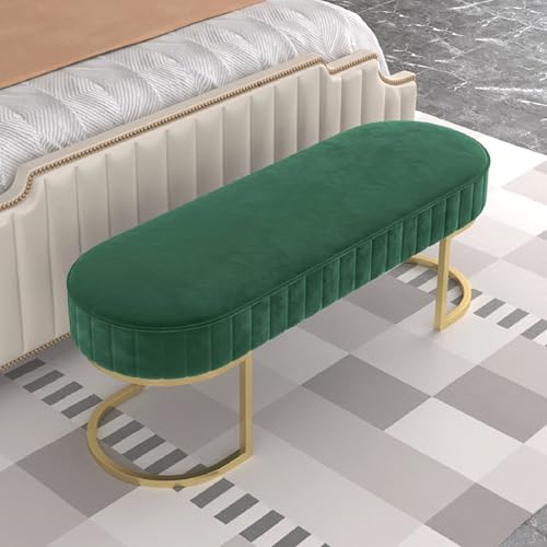Schuhschrankbank, Fußbank fürs Bett, Schuhregalbank, mit Samt gepolsterte Aufbewahrungsbänke, Fensterbank mit goldenen Beinen, Eingangsfußstütze für Eingangsflur, Wohnzimmer, Schlafzimmer (g Schuhschrankbank, Fußbank fürs Bett, Schuhregalbank, mit Samt gepolsterte Aufbewahrungsbänke, Fensterbank mit goldenen Beinen, Eingangsfußstütze für Eingangsflur, Wohnzimmer, Schlafzimmer (g von Generic