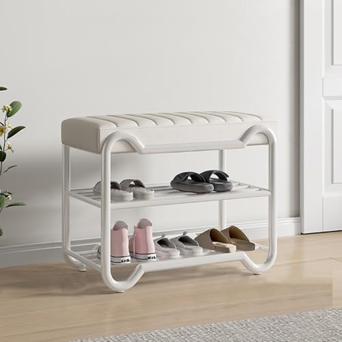 Schuhschrankbank, Schuhbank für den Eingangsbereich, Schuhregal, gepolsterte Aufbewahrungsbank, Schuhregalbank für den Eingang zur Haustür, für Eingangsbereich, Flur, Haustür (rosa-weißer Ra Schuhschrankbank, Schuhbank für den Eingangsbereich, Schuhregal, gepolsterte Aufbewahrungsbank, Schuhregalbank für den Eingang zur Haustür, für Eingangsbereich, Flur, Haustür (rosa-weißer Ra von Generic