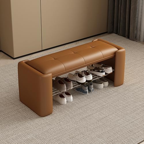 Schuhschrankbank, Schuhregal, Schuhbank, Bank am Fußende des Bettes, Aufbewahrungsbank, Moderne gepolsterte Schuhwechselbank, Eingangsbank für Wohnzimmer, Schlafzimmer, Flur, Fensterecke (he von Generic