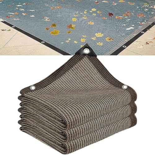 Schutzplane Für In-Und Oberirdische Pools, Winter Mesh Poolabdeckungen, Feinmaschig Netz Poolabdeckung Für In Und Oberirdische Pools(4x9m(13 * 29.52ft)) von Generic