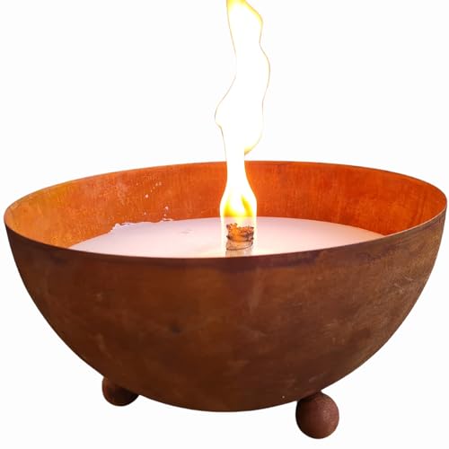 Schwabenfire Outdoorkerze mit Dauerdocht in Edelrost Metallschale Wiederverwendbar kerzen deko outdoor kerzen xxl Geschenke für Frauen Garten Kerze grosse outdoorkerzen geschenke für frauen RegioLust Schwabenfire Outdoorkerze mit Dauerdocht in Edelrost Metallschale Wiederverwendbar kerzen deko outdoor kerzen xxl Geschenke für Frauen Garten Kerze grosse outdoorkerzen geschenke für frauen RegioLust von Generic