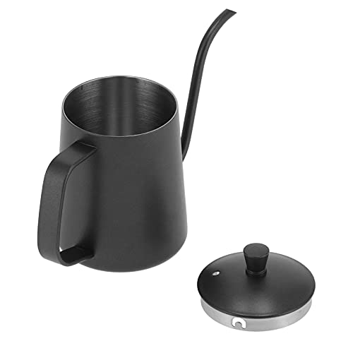 Schwanenhals-Kaffeekessel, Edelstahl-Teekanne für Zuhause, Küche, Büro, Hotel (BLACK) von Generic