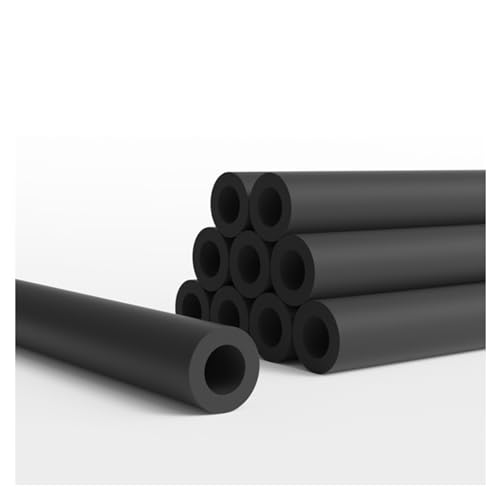 Schwarz Rohrisolierung Gummi Isolierung Rohr Abdeckung, Innendurchmesser 6-110mm, Dicke 9-30mm Rohrisolationsschaum für alle Arten von Wasserrohrisolierung und Frostschutz(110mm*20mm*1.9m) von Generic