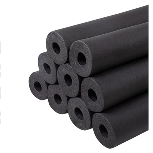 Schwarz Rohrisolierung Kautschuk Isolierschlauch, Innendurchmesser 6-110mm, Dicke 9-30mm Schaumstoffschlauch für Isolierte Rohre und Dämpfungseigenschaften(76mm*30mm*1.9m) von Generic