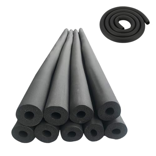 Schwarz Rohrisolierung Wetterfeste Isolierung Rohr, Innendurchmesser 16-108mm, Dicke 20/30mm Flexible Rohrisolierung für den Außen und Innenbereich Ideal für Griffe und Mehr(25mm*20mm*1.9m) von Generic