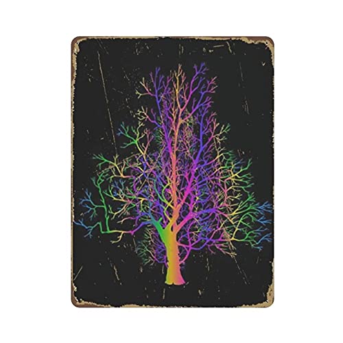 Schwarzlicht-Poster, Blechschild, Metallschild, Kunst, zum Aufhängen, Eisenmalerei, Retro, Zuhause, Küche, Garten, Garage, Wanddekoration, 40,6 x 30,5 cm von Generic
