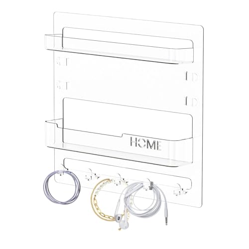Schwebende Regale für das Bett, schwebende Küchenregale | Wand-Organizer-Rack für zu Hause – schwebende Regale zur ästhetischen Wandmontage für Kopfteil-Zubehör von Generic