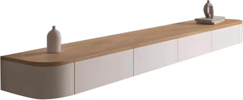 Schwebender Tv-ständer, Schwimmende Tv-Einheit, Schwimmender Tv-ständer Wandmontierter Tv-Schrank Medienkonsole Große Aufbewahrungs-tv-Bank Für Das Wohnzimmer, One Color, 140x24x20cm Schwebender Tv-ständer, Schwimmende Tv-Einheit, Schwimmender Tv-ständer Wandmontierter Tv-Schrank Medienkonsole Große Aufbewahrungs-tv-Bank Für Das Wohnzimmer, One Color, 140x24x20cm von Generic