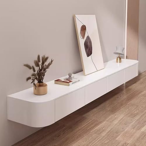Schwebendes TV-Möbel 120–300 cm, Schwebender TV-Ständer Modernes Entertainment-Center Mit Großer Ablagefläche Unter Dem Fernseher Fürs Wohnzimmer(300 * 20 * 24CM) von Generic