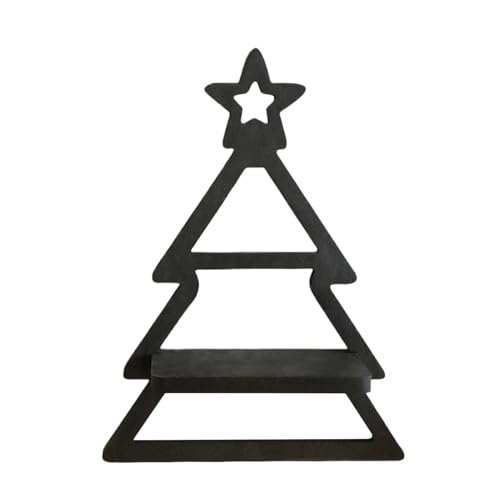 Schweberegale Weihnachten | Holz Weihnachtskerzen Wandregal | Dekoratives Weihnachtsbaumregal für Badezimmer Wohnzimmer Schlafzimmer Wand Boho von Generic