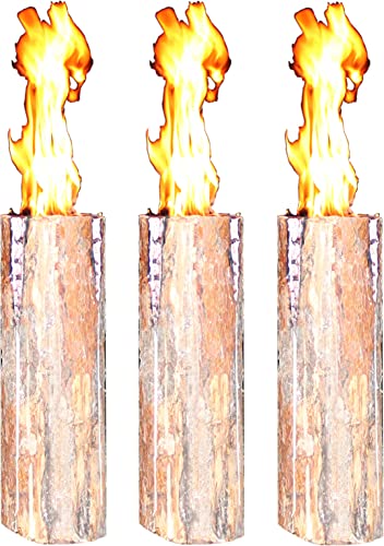Schwedenfeuer 3 Stück Baumfackel Finnenfackel Gartenfackel Fackel H 60 cm D 15-20 cm Schwedenfeuer 3 Stück Baumfackel Finnenfackel Gartenfackel Fackel H 60 cm D 15-20 cm von Generic
