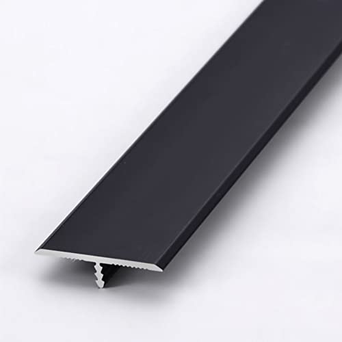 Schwellenleiste, 91,4 cm Lange Bodenübergangsleiste, Schwellenleiste Aus Vinyl, Holz, Laminat, Bodenfliesen Für Türöffnungen, T-Förmige Nahtabdeckung, Zuschneidbar Und Anpassbar/Black Schwellenleiste, 91,4 cm Lange Bodenübergangsleiste, Schwellenleiste Aus Vinyl, Holz, Laminat, Bodenfliesen Für Türöffnungen, T-Förmige Nahtabdeckung, Zuschneidbar Und Anpassbar/Black von Generic