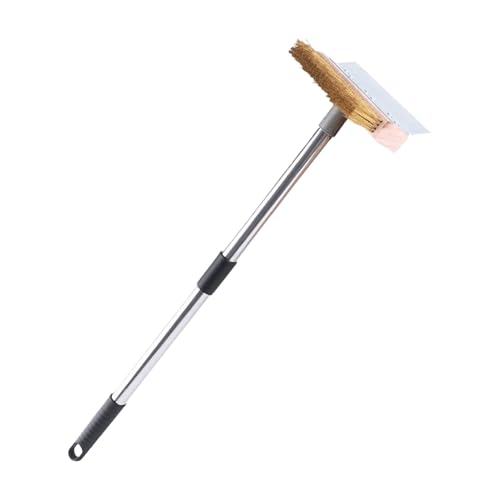 Schwere Pizzaofen Bürste - BBQ Grillschaber, langlebige Keramikreinigungswerkzeug, lange Griff-Peelings | Outdoor Grate Cleaner für Bakers Küche Patio Kochen Klasse Reisen von Generic