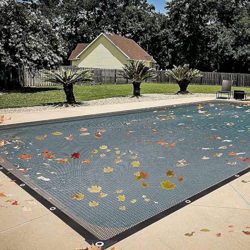 Schwimmbad-Schutznetz 5x10m - Winter Mesh Poolabdeckungen, Feinmaschig Netz Poolabdeckung Für In Und Oberirdische Pools, Aus Polyethylen, Widerstandsfähig(4x10m(13 * 32.8ft)) von Generic