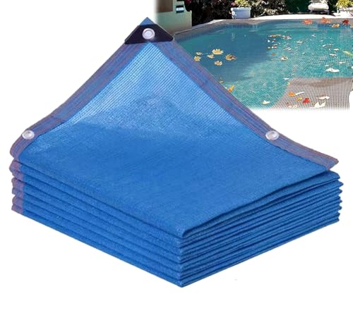 Schwimmbad-Schutznetz Für Rechteckige Schwimmbäder, 5 X 10 M, Winterfeste Poolabdeckung, Schutzplane Für In-Und Oberirdische Pools, Laubnetz-Abdeckung für Pools(5x10m(16.4x32.8ft)) von Generic