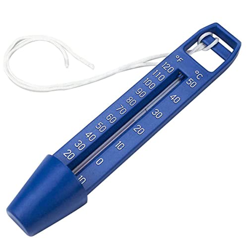 Schwimmbad-Thermometer schwimmend skaliert tragbar 0-50 ℃ Temperaturmesser wasserdichtes Messgerät mit Lanyard für Pools Spa Whirlium Aquariumteich, Thermometer von Generic