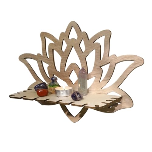 Schwimmendes Blumenregal - Wandregal für Blumen aus Holz, kreatives schwimmendes für zu Hause | Formregal für Schlafzimmer, Wohnzimmer, Badezimmer, perfekt für Kerzen, Cam Schwimmendes Blumenregal - Wandregal für Blumen aus Holz, kreatives schwimmendes für zu Hause | Formregal für Schlafzimmer, Wohnzimmer, Badezimmer, perfekt für Kerzen, Cam von Generic