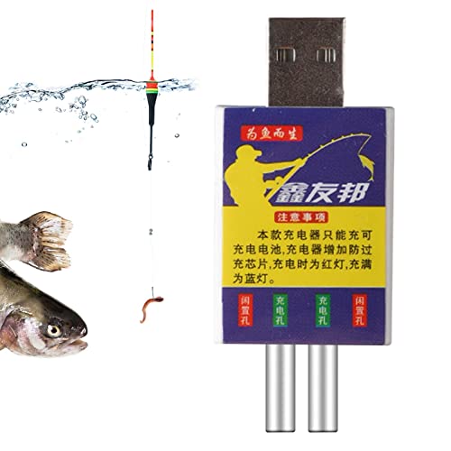 Schwimmer zum Angeln Batterie CR425 Elektronisches USB-Ladegerät, wiederaufladbar für Nachtangeln, Glow Stick Floating-Ladegerät, elektronisches Ladegerät für Glow von Generic