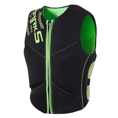 Schwimmweste for Erwachsene, PFD, verstellbare Schwimmhilfe, Sicherheitsjacke for Kajakfahren, Bootfahren, Wassersport(Green,M) von Generic