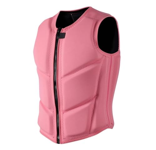 Schwimmweste for Erwachsene und Kinder, verstellbare PFD mit Neopren-Komfort, Schwimmweste for Kajakfahren, Bootfahren, Angeln, Wassersport(Pink,XL) von Generic