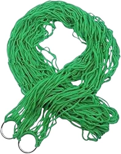 Schwingende Hängematte Garten Hängematte 240 x 80 cm Nylon Hanges Bettnetz NET Swing Schlafbett Außenreisen Camping Travel Tree Hängematte, a, 240x80 cm von Generic