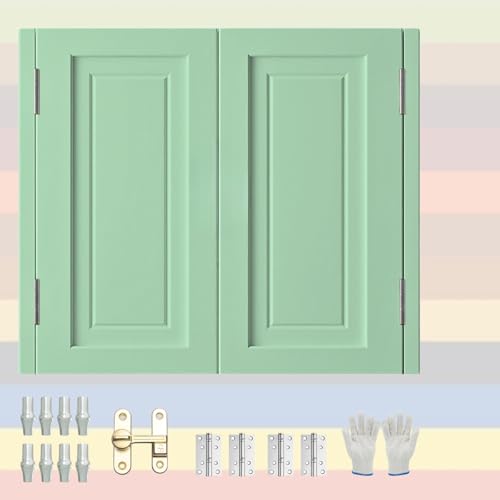 Schwingtüren Saloontür Holz Café-Tür Mit Automatisch, Doppeltür for Küche, Laden-Eingang, Pendeltür W 70-150cm Café-Schwingtüren(Fruit green,W:112 x H:107cm) von Generic