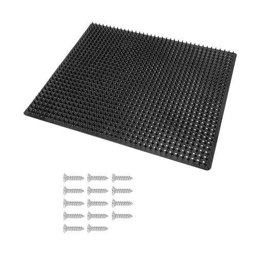 Scratch Post Pad - Ziegenpflegende Kammbrett, Tierhaarbürste Panel | Farm Stabile Pflegestation Für Vieh Juckende Relief, Mount Groomer Für Tägliche Jackenpflege Von Pferden Schaf von Generic