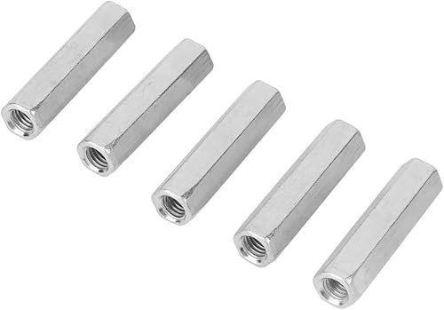 Sechskant-hülsenmutter Lange Stangenmutter Kupplungsmutter Sechskantmutter 5pcs Sechskant-hülsenmutter 304 Edelstahl M2 Grob-sechskant-verbindungsmutter Sechskant-Überw, One Color, M2*5mm Sechskant-hülsenmutter Lange Stangenmutter Kupplungsmutter Sechskantmutter 5pcs Sechskant-hülsenmutter 304 Edelstahl M2 Grob-sechskant-verbindungsmutter Sechskant-Überw, One Color, M2*5mm von Generic