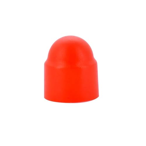 Sechskantschraubenabdeckungen M3-M24 Kunststoff Pe Kuppelmutter Bolzenschutzkappen Autoräder Dekoration Mutterkappe(Red,M14x22x27-10pcs) von Generic