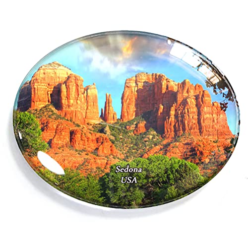 Sedona USA Magnet Kühlschrank Gefrierschrank Magnet Aufkleber Souvenir Dekorationen Oval Kristall Magnet Küche Whiteboard von Generic