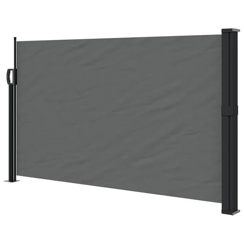 Seitenmarkise for die Terrasse, einziehbare Seitenmarkise, Sichtschutz, Raumteiler aus 180 g hochwertigem Polyestergewebe for Terrasse, Garten und Terrasse 120-170cm/200-600cm(1,170x600cm/67x236in) von Generic