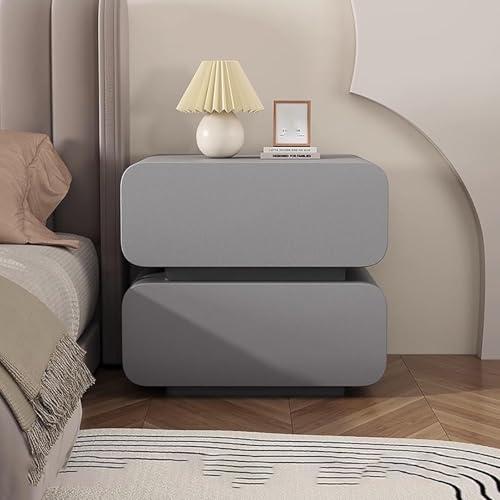 Seitliches Schlafzimmer Mit Kommode, Beistelltisch Aus Der Mitte des Jahrhunderts Mit Stauraum Für Schlafzimmer, Wohnzimmer Und Flur Mit 2 Schubladen, Style2, 45x40x50cm von Generic