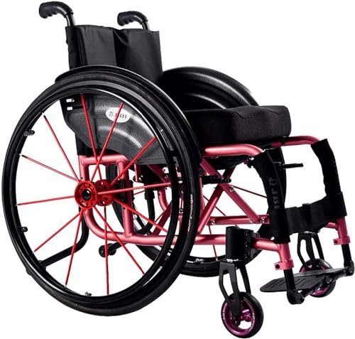 Selbst angetriebene manuelle Wheelrad superleichter faltbares Aluminiumrahmenrad mit Armlehne Schwung Bein Ruhe von Generic