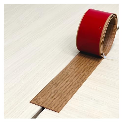 Selbstklebend Boden Übergang Streifen, PVC-Boden Abdeckstreifen, Oberflächenstruktur Design, Teppichkanten-Zierleiste Streifen, Für Boden, Fliesenlücken(Wood) von Generic