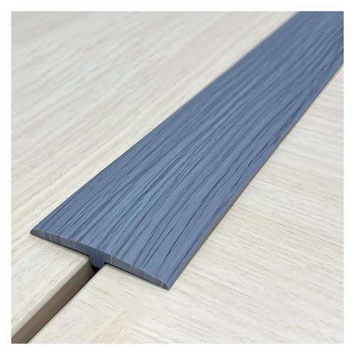 Selbstklebend Boden Übergang Streifen Aus PVC, T-Form-Boden Lücke Abdeckung Verbinden Streifen, Schneidbare Türschwellen Leiste, Für Tür/Boden/Fliese(Dark gray,5CM*1.0M(3.3Ft)) von Generic