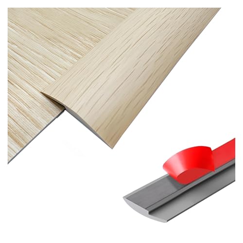 Selbstklebend Boden Übergangsleiste, Randleiste Für Den Übergang Von Teppich Zu Fliesen, PVC-Schwellenleisten, Für Abdeckungshöhe Innerhalb Von 6.0 Mm(Beige) von Generic