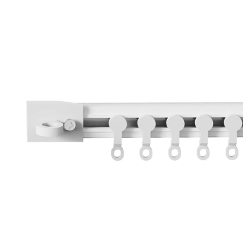 Selbstklebende Deckenvorhangschiene Ohne Bohren, Einfach Zu Installierende Vorhangschienen 40–600cm Gleitschiene für Fenster Schränke Badezimmer Duschvorhänge(Side,250cm(8.2')) von Generic