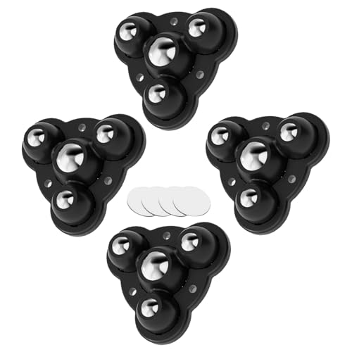 Selbstklebende Lenkrollen - Tragbare Lenkrollen, langlebige Rollen | Haushaltsgeräterollen, 360 Grad drehbare Selbstkleberollen für Möbel, Mülleimer, Haushaltsgeräte d Selbstklebende Lenkrollen - Tragbare Lenkrollen, langlebige Rollen | Haushaltsgeräterollen, 360 Grad drehbare Selbstkleberollen für Möbel, Mülleimer, Haushaltsgeräte d von Generic