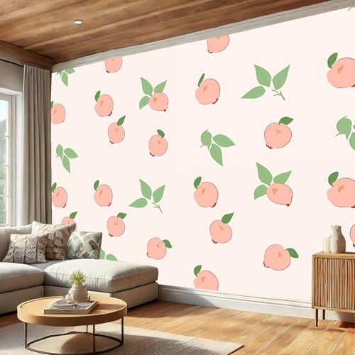 Selbstklebende Tapete Rosa Pfirsich – Abnehmbare Wandtapete Für Wohnzimmer Schlafzimmer, Dauerhaft, Einfacher Cartoon-Stil Wanddeko 350×256Cm Seidentapete - Hellrosa Selbstklebende Tapete Rosa Pfirsich – Abnehmbare Wandtapete Für Wohnzimmer Schlafzimmer, Dauerhaft, Einfacher Cartoon-Stil Wanddeko 350×256Cm Seidentapete - Hellrosa von Generic