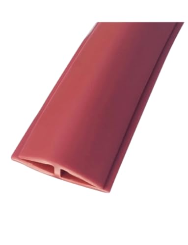 Selbstklebender Zierstreifen für Teppichböden, PVC-Bodenbeläge, Holzfußmatten, Fußmatten, Türmatten (25 m) (rot) von Generic