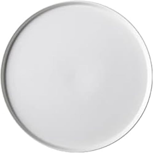 Serviertablett Keramik Rundes Tablett Geeignet Für Frühstück Couchtisch Küche Snacks Hotel Esszimmer, Black, M von Generic