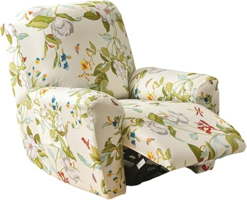 Sesselhusse 4-teilig Für Relaxsessel Stuhlhussen Für Fernsehsessel, Relaxliege, Couch, Sessel Bezug Mit Tasche Waschbarer Möbelschutz Gegen Flecken, Kratzer, Abnutzung(Style 14#) von Generic