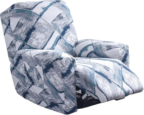 Sesselhusse 4-teilig Für Relaxsessel Stuhlhussen Für Fernsehsessel, Relaxliege, Couch, Sessel Bezug Mit Tasche Waschbarer Möbelschutz Gegen Flecken, Kratzer, Abnutzung(Style 7#) von Generic