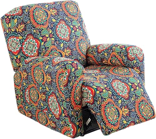 Sesselhusse 4-teilig Für Relaxsessel Stuhlhussen Für Fernsehsessel, Relaxliege, Couch, Sessel Bezug Mit Tasche Waschbarer Möbelschutz Gegen Flecken, Kratzer, Abnutzung(Style A) von Generic