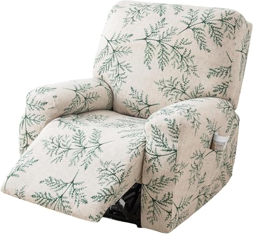 Sesselhusse 4-teilig Für Relaxsessel Stuhlhussen Für Fernsehsessel, Relaxliege, Couch, Sessel Bezug Mit Tasche Waschbarer Möbelschutz Gegen Flecken, Kratzer, Abnutzung(Style E) von Generic