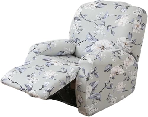Sesselhusse 4-teilig Für Relaxsessel Stuhlhussen Für Fernsehsessel, Relaxliege, Couch, Sessel Bezug Mit Tasche Waschbarer Möbelschutz Gegen Flecken, Kratzer, Abnutzung(Style F) von Generic