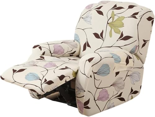 Sesselhusse 4-teilig Für Relaxsessel Stuhlhussen Für Fernsehsessel, Relaxliege, Couch, Sessel Bezug Mit Tasche Waschbarer Möbelschutz Gegen Flecken, Kratzer, Abnutzung(Style G) von Generic